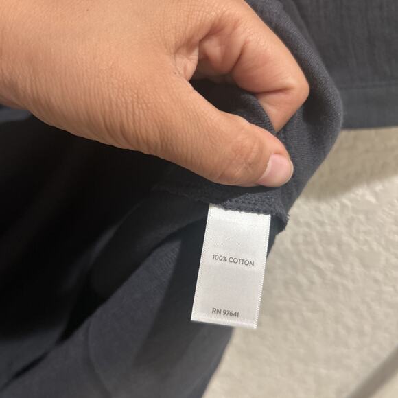 Pure Jill Seamed Slub Top Size Large Tall In Raven - Picture 5 of 7